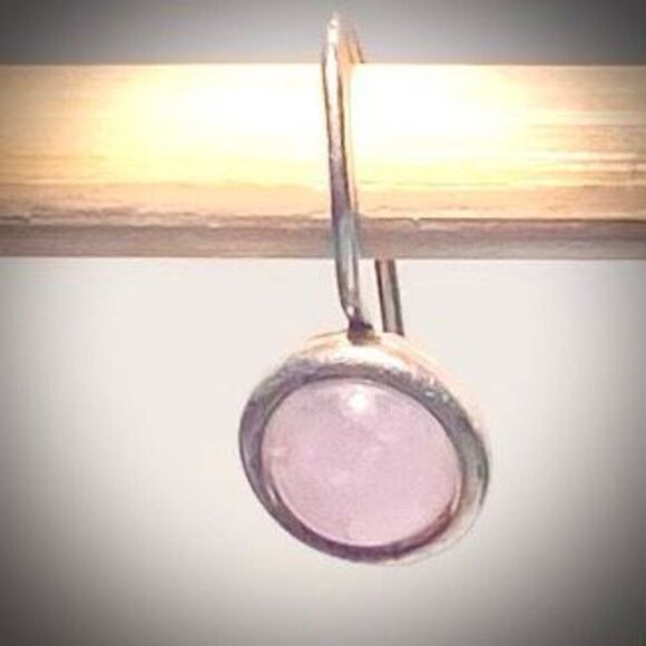 AFB# Sterling Silver & Moonstone Dangle Earring - Picture 2 of 5